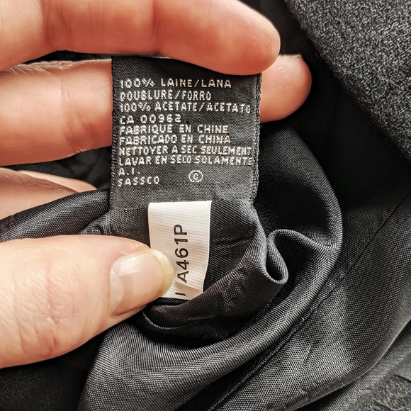 Kasper ASL Black Vintage Wool Blazer - Picture 15 of 15